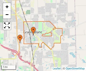 Area schools map